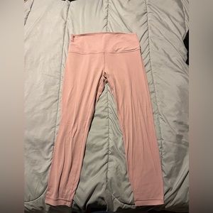 Baby pink lululemon leggings